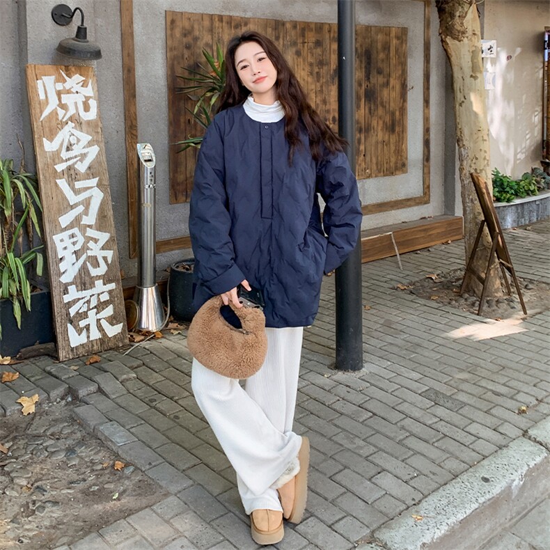 主推90绒圆领套头羽绒服2C123-DT15-P185-K277,女装羽绒服,2C123