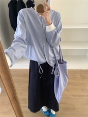 2025年夏季纯棉开衫面料柔软V领长袖常规开衫单件，女装针织衫/毛衣，洛丽兰可