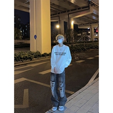 23印花字母长袖T恤男打底衫，男装T恤，星座310A-4