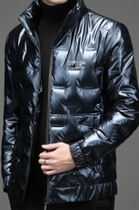 冬季立领轻薄羽绒服男士亮面短款潮流保暖白鸭绒外套夹克潮服，男装羽绒服，钱塘6003（原4033）