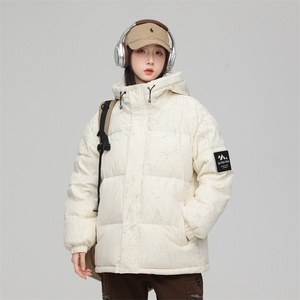 新标90白鸭绒连帽羽绒服时尚休闲简约百搭外套BL0617-P268图片