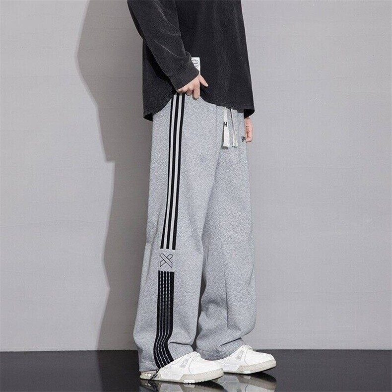 72501-P45裤子男春夏季潮牌美式宽松直筒休闲长裤男阔腿运动卫裤,男装休闲裤,电商D310B