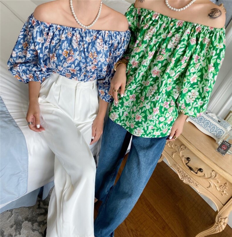 【现货】夏季花小衫，女装，玲珑颂