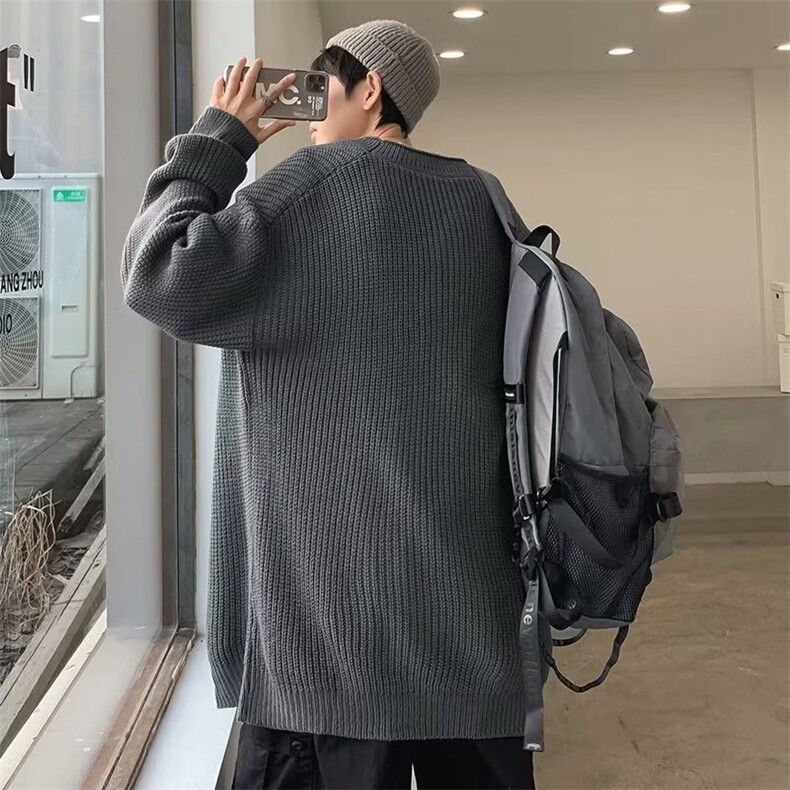 圆领毛衣男慵懒风休闲针织衫X803P40,男装针织衫/毛衣,星座1116-2