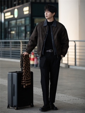 标50绒街拍男士翻领假两件短款皮羽绒服保暖外套5065-P255，男装羽绒服，电商B328