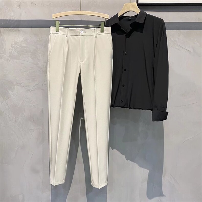 男春季休闲西裤九分+长裤K095P39,男装西裤,星座1116-2