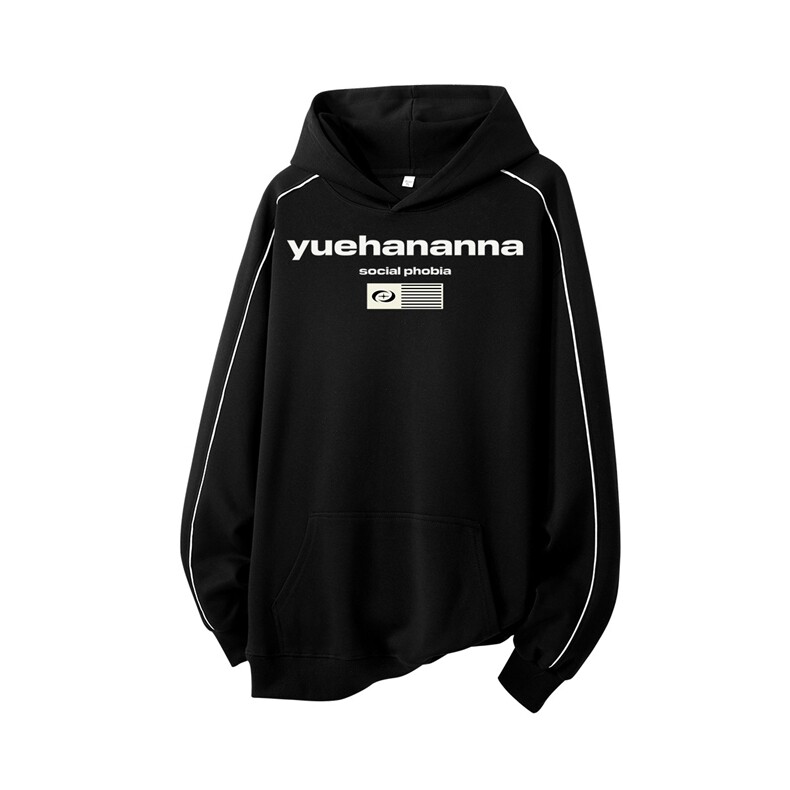 得物供货、复合重磅420克现货连帽卫衣宽松HD019-1-WYT25247-P45,男装卫衣,电商019-1