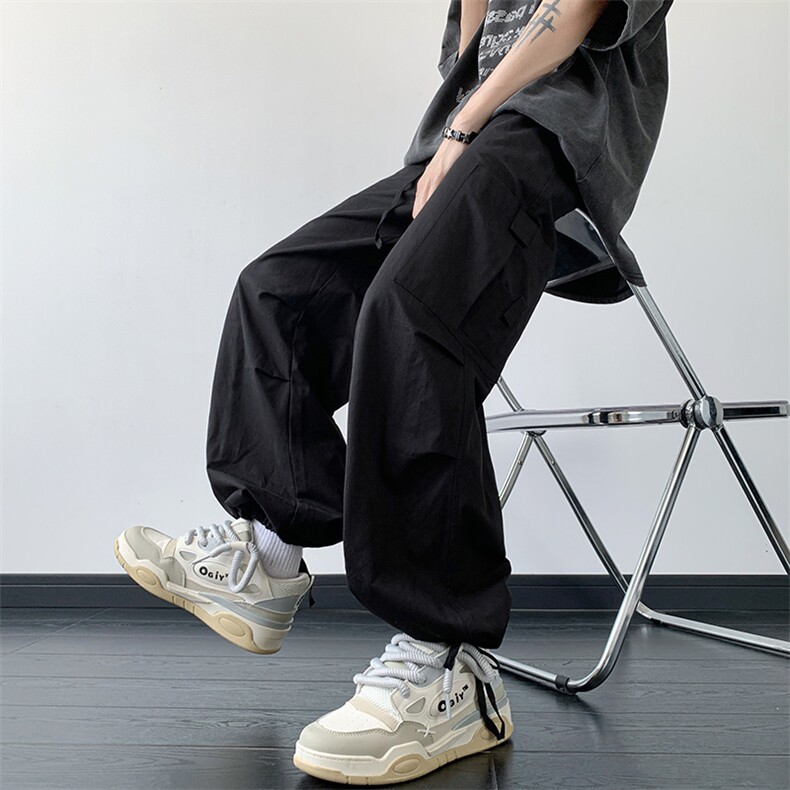 B221美式ins街头hiphop宽松工装休闲裤子LK23122-P65控88,男装休闲裤,电商B221