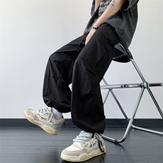 B221美式ins街头hiphop宽松工装休闲裤子LK23122-P65控88，男装休闲裤，电商B221