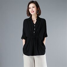 夏季休闲气质高端时尚女装大码阔腿裤新款2025棉麻洋气，女装衬衫，奕阳依阁