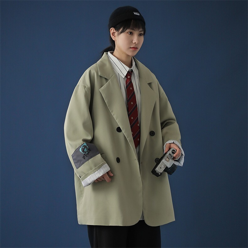 20年秋冬新款印花小清新学院风西装外套已注册DS-B293-A759-P85,男装西服,电商A306