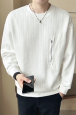 2025新款秋季卫衣男潮牌拼接休闲拉链圆领男装上衣A313-68125-P78，男装卫衣，电商A313