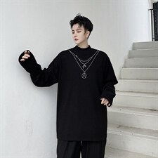 【2025秋装】秋季暗黑小众烫钻长袖卫衣男装H1100P55，男装卫衣，星座1114（原A254）