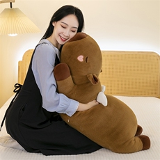 亿家乐毛绒玩具 天使水豚睡觉夹腿枕