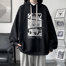 WY2176-P35加绒款-P40纯棉连帽卫衣男大码运动帽衫宽松薄外套男，男装卫衣，电商A040