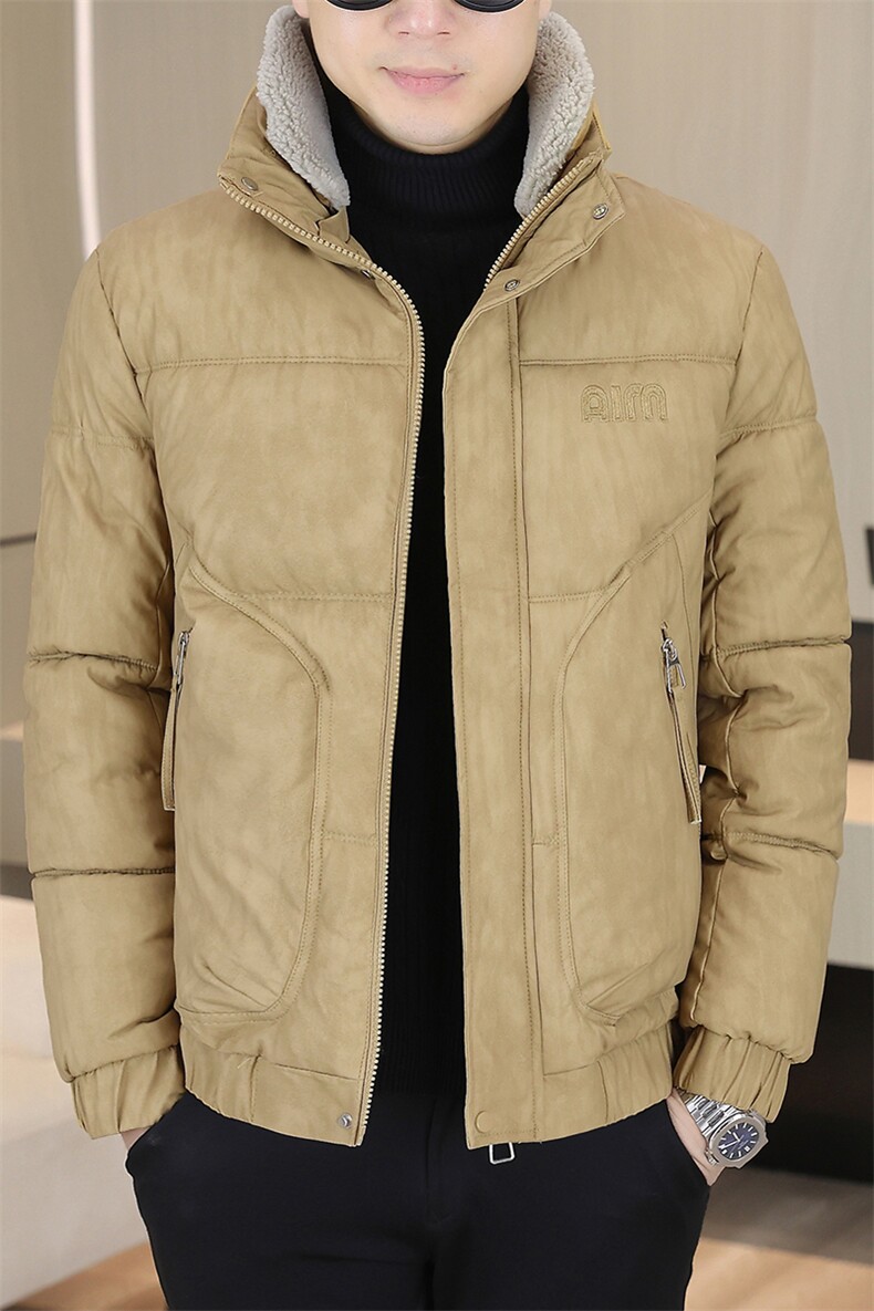 冬季加厚棉衣男休闲立领PU棉衣防水潮流皮衣棉服外套X19811-P120,男装皮衣,星座310B-3