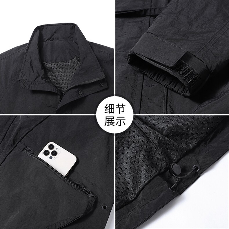 得物立体秋季新款休闲痞帅工装立领夹克潮流外套A436-8811-P65,男装夹克,电商A436