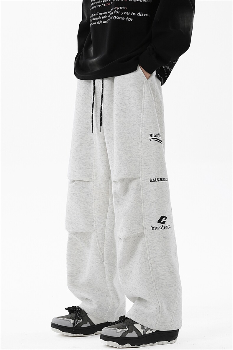 高转化高品质港风百搭秋冬新款卫裤宽松X416B-1-KL919-P55控88,男装休闲裤,星座416B-1