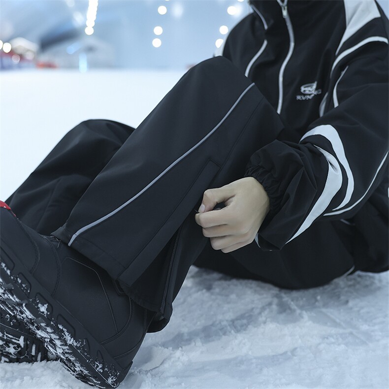 新款加绒加厚防水防风滑雪裤XZ604-K122JR-P65控98,男装休闲裤,星座604