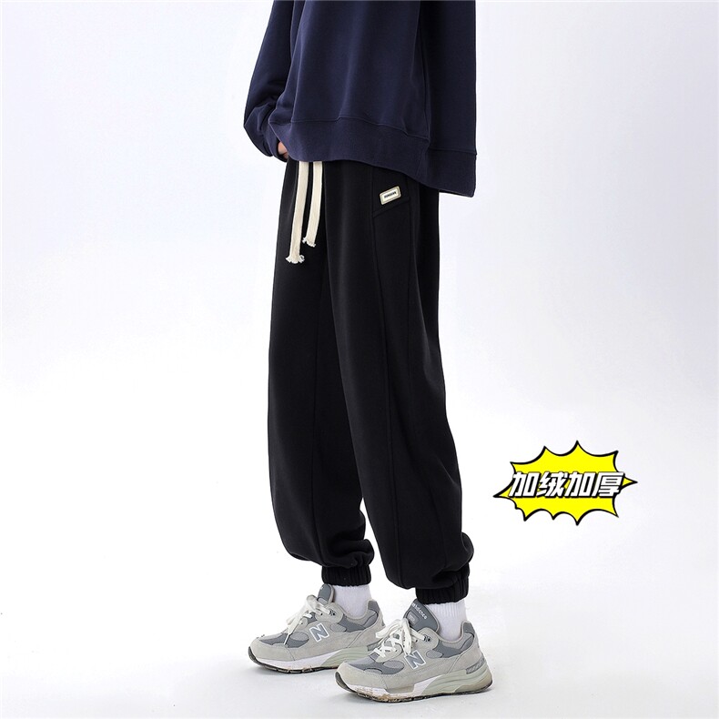 冬季休闲裤男加绒银狐绒D329-QM549-P65控88,男装卫衣,电商D329