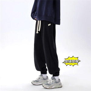 冬季休闲裤男加绒银狐绒D329-QM549-P65控88图片