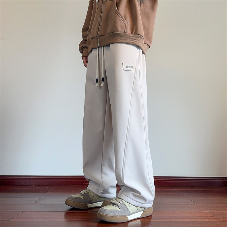 大货已出欢迎二开加绒新款纯色青少年潮流卫裤宽松A161-K51A,男装休闲裤,电商A161
