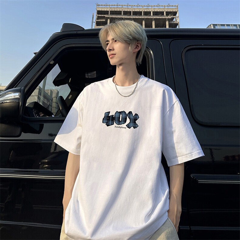 240g美式重磅短袖T恤FSDX256M-5XL特批25无差价控48,男装T恤,电商B219B