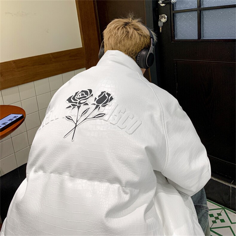 24主推情侣装冬装钢印pu皮棉衣羽绒棉情侣棉服外套男M6616-P128,男装皮衣,星座307A
