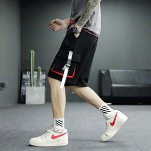21夏季男潮短裤宽松工装五分裤薄款KT03P35图片