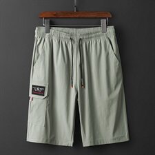 M-8XL男大码冰丝弹力5分裤短裤5032-1_6811(M-5XLP276XL-8XLP30)，男装休闲裤，星座1516-1