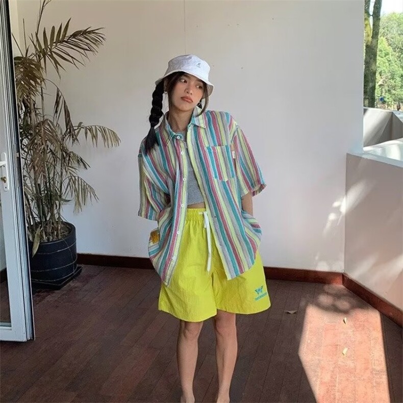 美式复古运动短裤夏季男女休闲中裤潮薄款篮球速干五分裤ins潮,男装牛仔裤,星座506A