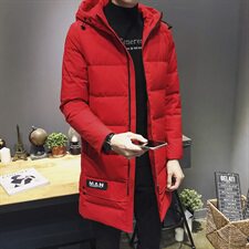 男士加厚羽绒服2020冬季新款中长款连帽潮流休闲外套DS273T，男装羽绒服，电商A102