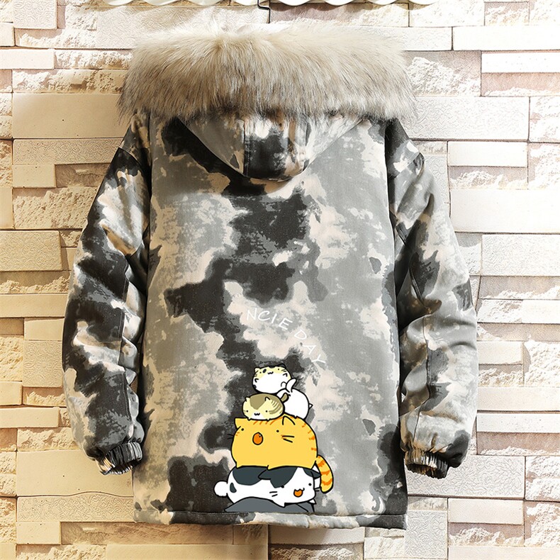 MC49090-P135日系潮衣男大码派克服男工装服外套袄砖墙,男装棉衣,电商A040A