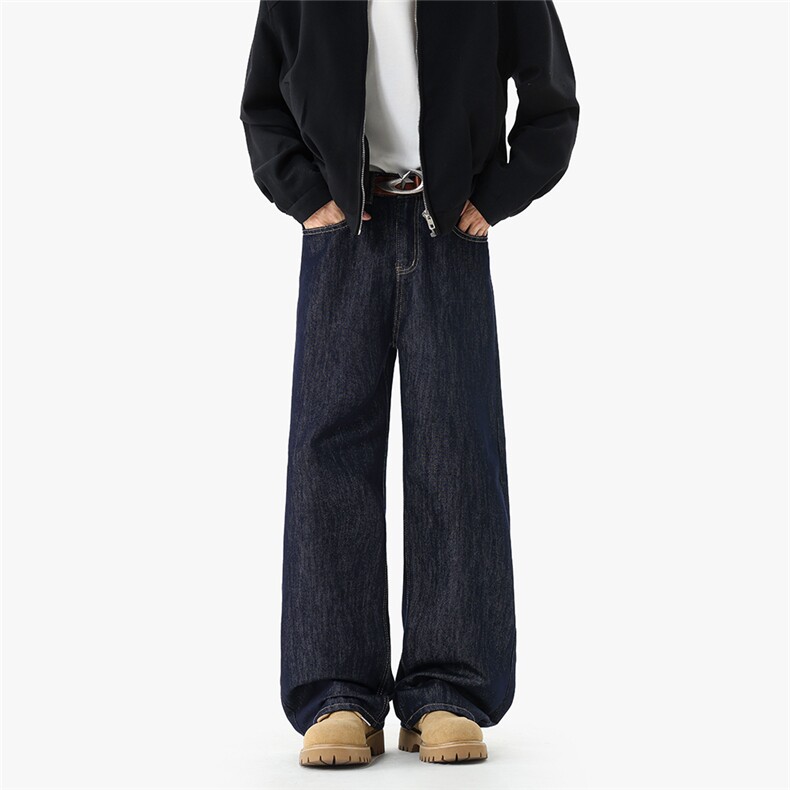 原牛加绒加厚牛仔裤直筒KZ812-常规39加绒49，男装牛仔裤，电商B342