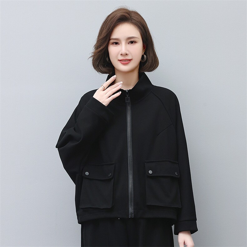 时尚宽松显瘦女装卫衣外套舒适百搭休闲上衣,女装卫衣/绒衫,叶笙衣