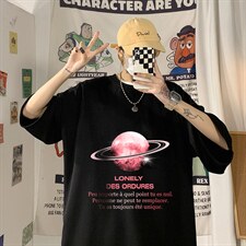 Q11184-P30春夏季七分袖t恤男大码五分袖男短袖中袖，男装T恤，电商A040