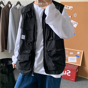 春秋ins机能战术马甲男ins潮流多口袋工装无袖外套背心MJ0210-p35图片