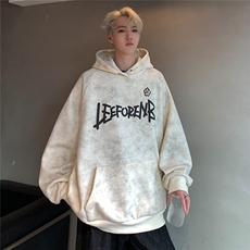 扎染脏脏卫衣男连帽春秋做旧外套复古重磅帽衫w102-p58，女装短外套，电商C307A