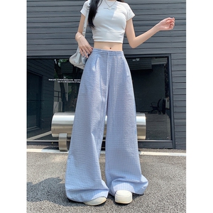 高个子裤子痞帅休闲直筒垂感牛仔裤美式阔腿高街长裤N8039-P45图片