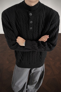 现货 纽扣款套头针织衫毛衣 打底衫 310A-2 MYY5015 P68 控88图片