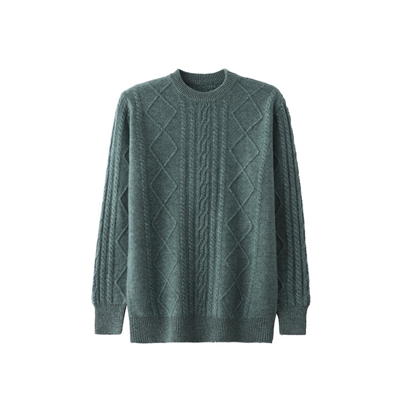 2025舒适时尚男士长袖，男装羊绒套衫，祥特羊绒