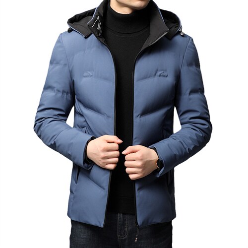 冬季新款中年人可卸帽休闲羽绒服装2021男装外套QLMF152056-P275，男装羽绒服，电商B212（原钱塘6029）