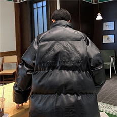 港风鳄鱼纹钢印字母设计棉衣大码潮流休闲棉衣男MY77728P128控168，男装棉衣，星座227-7