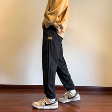 潮牌小米粒绣标直筒休闲裤男ins运动裤子K816*P40控68，男装休闲裤，星座227-2