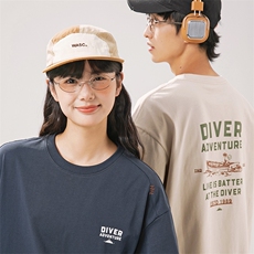 2025夏季新款男装日系潮牌纯棉印花圆领宽松短袖休闲T恤T906-F43，男装T恤，电商A101（原外27）