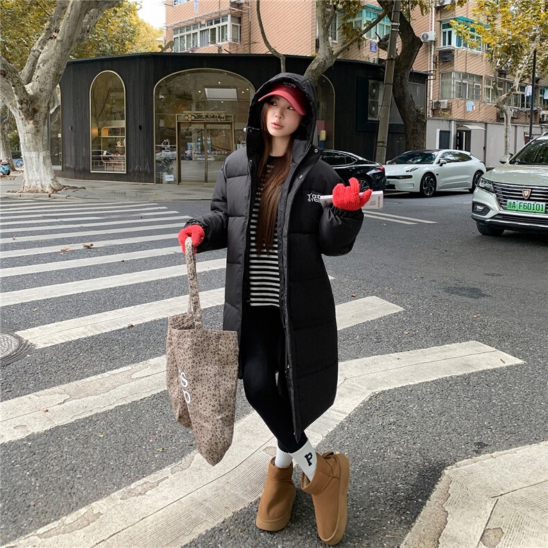 美潮加厚中长款连帽棉衣冬季情侣保暖棉服外套,男装棉衣,星座1210-1