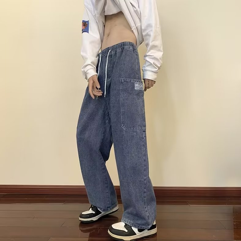 牛仔裤男秋季潮大码休闲裤子高街NZ5002P40,男装牛仔裤,星座1116-2