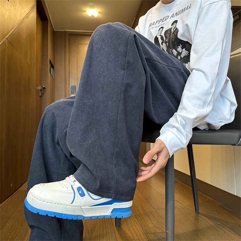 秋冬季灯芯绒裤子男潮流垂感裤子K8901-P29,男装休闲裤,星座210-1