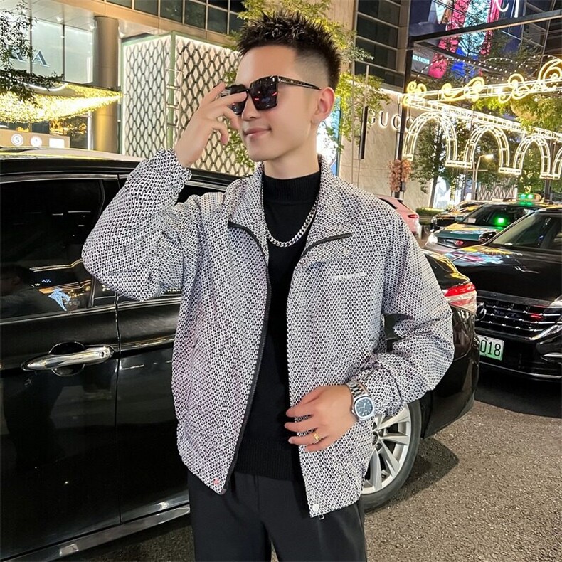 工装外套男新款潮流短款夹克衣服男士春秋款上衣,男装夹克,星座1013