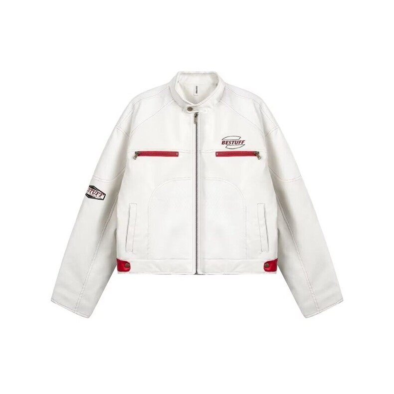 DW6710-P70美式工装机车服夹克男女春秋季潮牌pu皮外套-网图现货,男装夹克,星座603-2